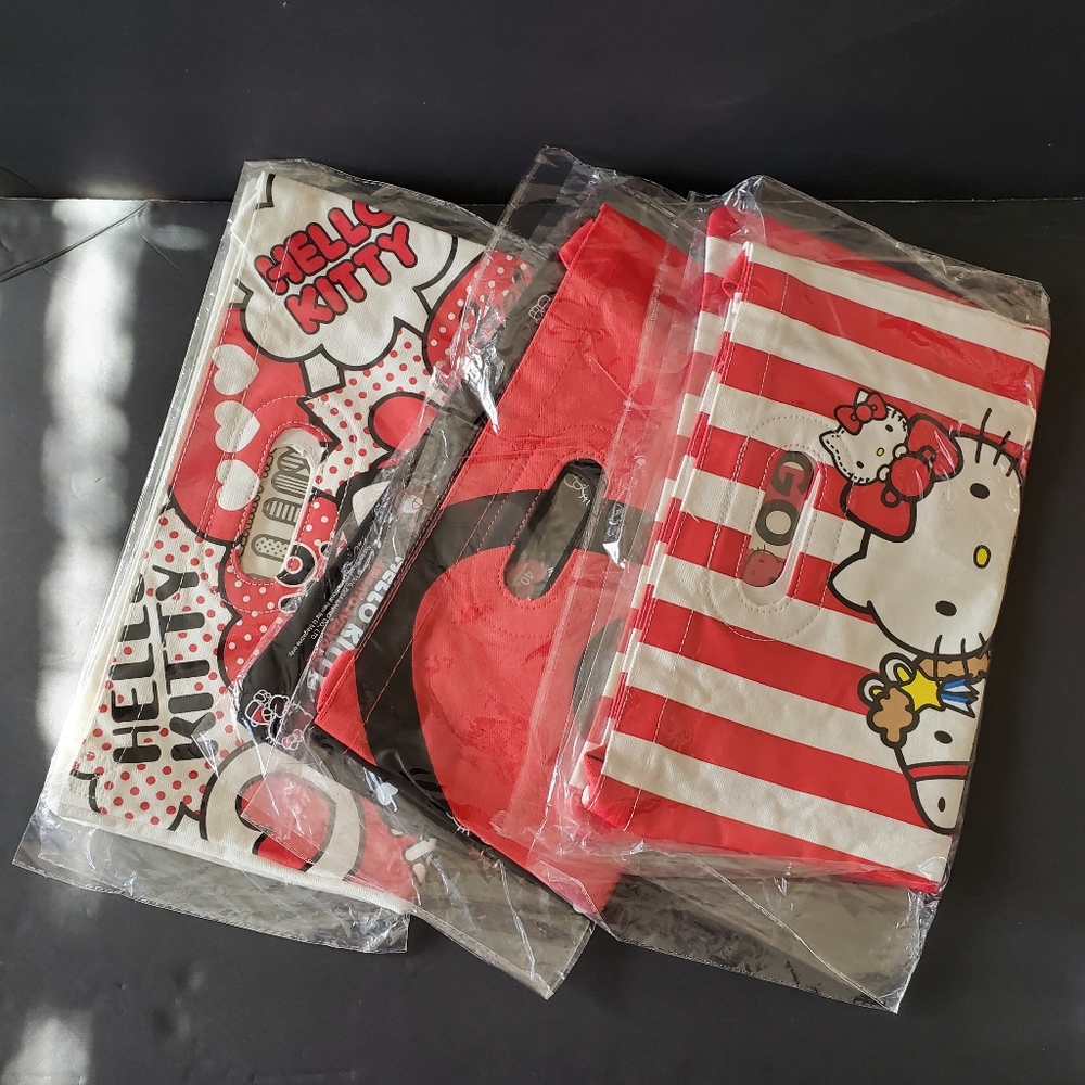 Hello Kitty tote bag set of 3